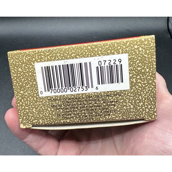 Vtg 1991 Hallmark Ornament Snoopy Doghouse Magic Blinking Light Peanuts -CH3 - Picture 2 of 9